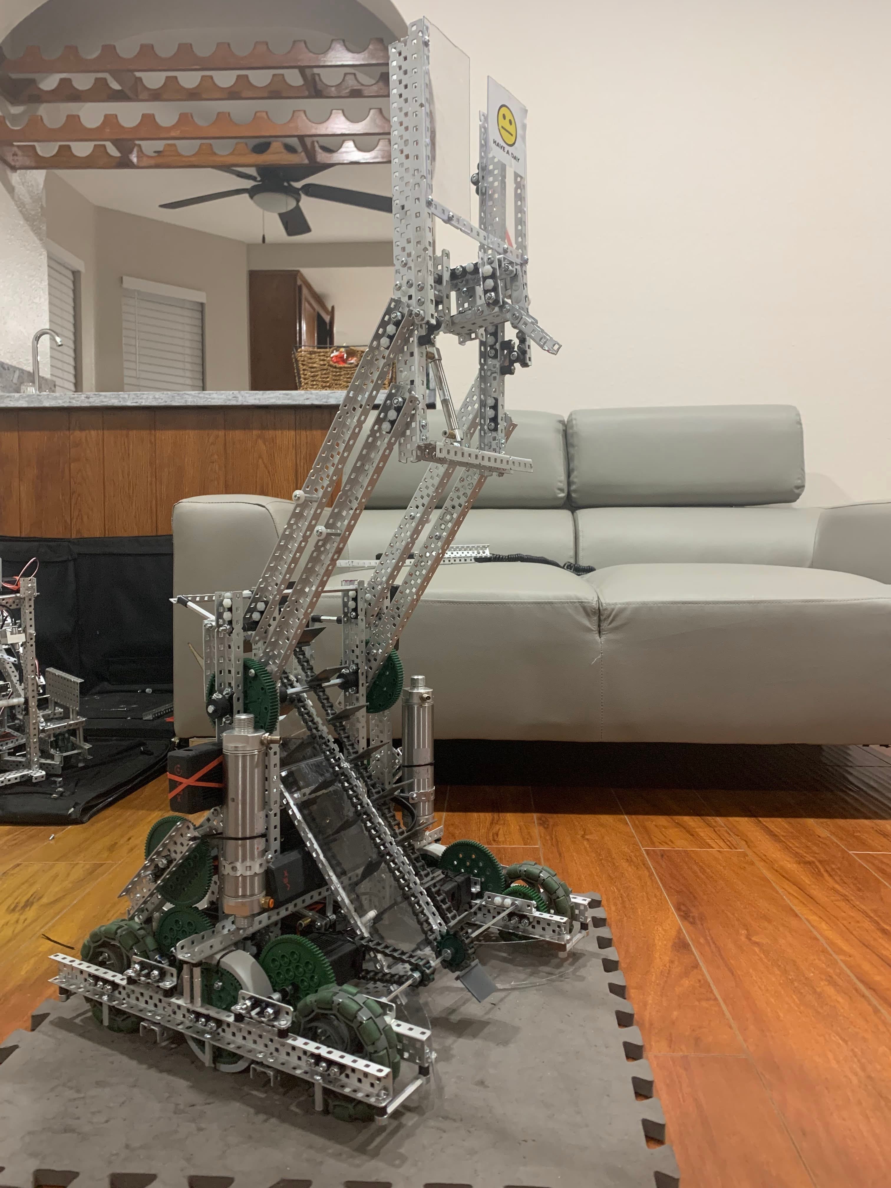 I designed, built, and programmed this robot during spring of 2022 (this was the final iteration).